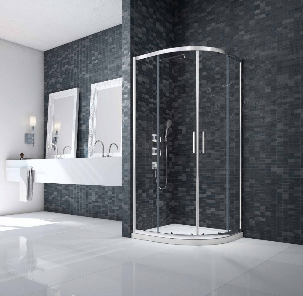 Душевой уголок DWH02CH Merlyn Ionic Хромированный 