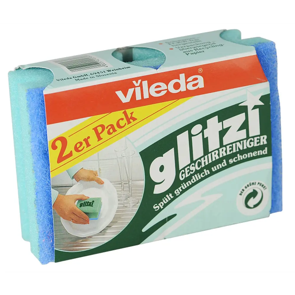 Губка для мытья посуда Vileda «Глитци», 2 шт. 82433889 STLM-2179811  - Вид №3