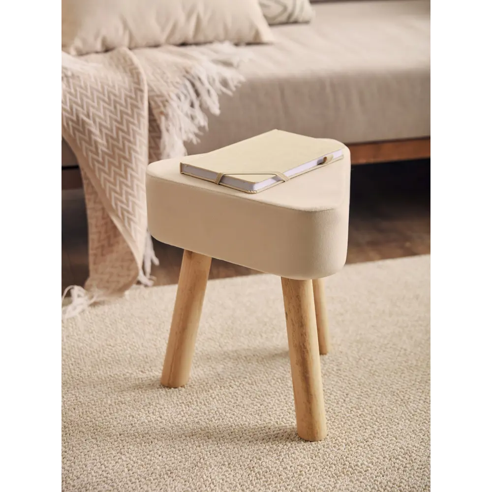 Пуф Dream River треугольный на деревянных ножках бежевый 32x36 см 89432353 STLM-1575355 - Вид №4