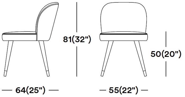 Tirolo Стул из мягкой ткани Candy 061 s, 061 sl - Вид №8