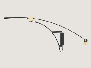 Регулируемая металлическая светодиодная настенная лампа