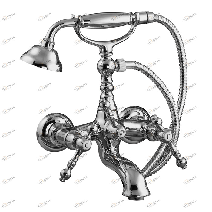 F5054 Смеситель для ванны внешнего монтажа с душевым комплектом FIMA CARLO FRATTINI epoque 