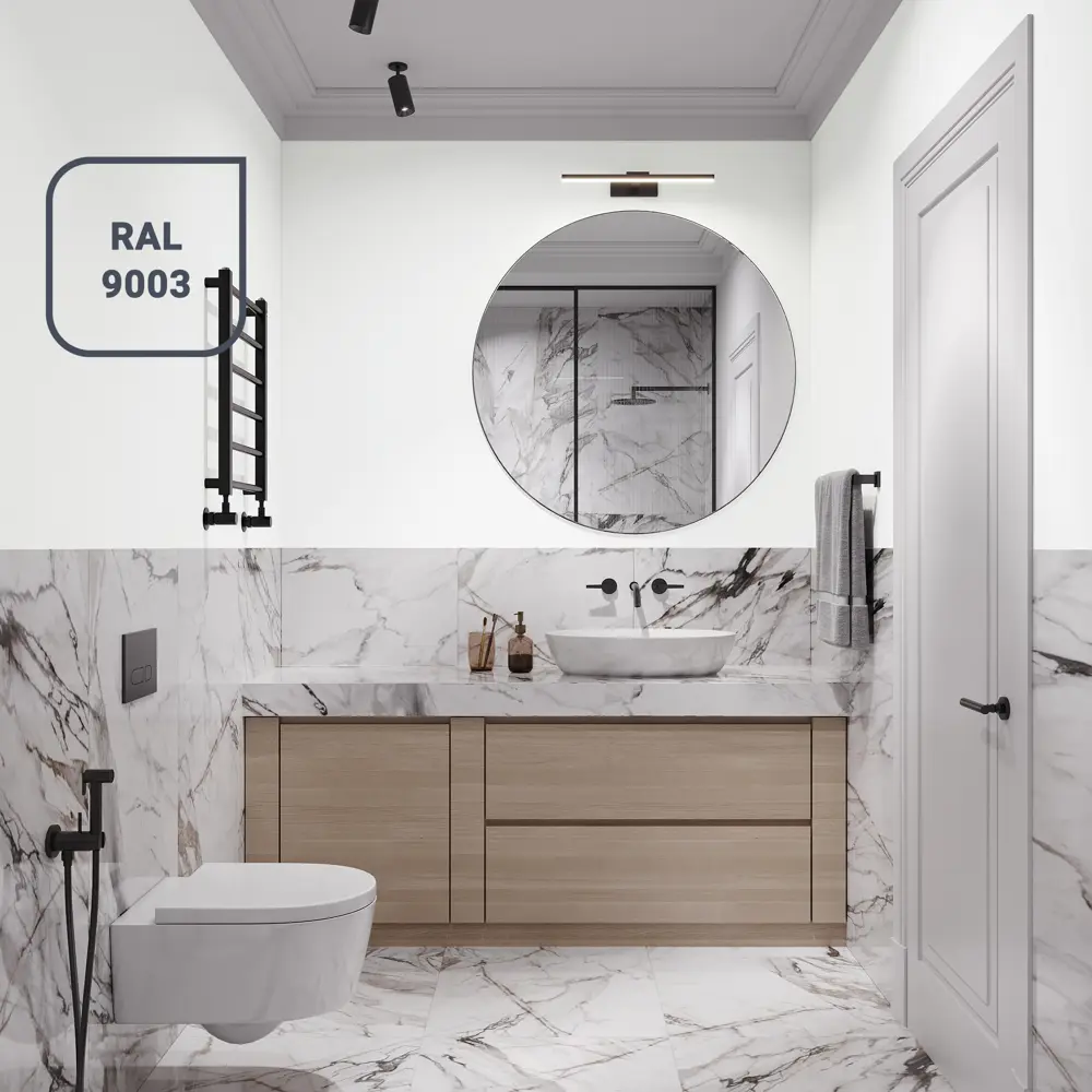 Краска Husky для влажных помещений - матовая белая 5 л 84391861 STLM-0049065 - Вид №5