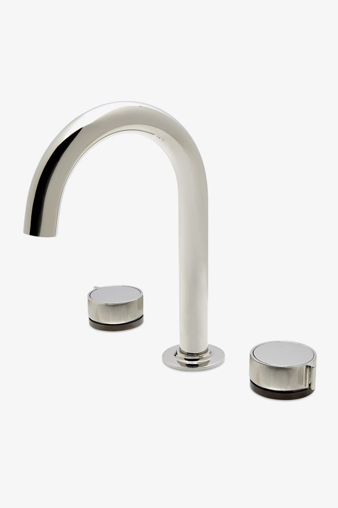 BLS24B Смеситель для унитаза серии Bond Tandem на гусиной шее с ручкой-ручкой с двухцветной гильошировкой Waterworks