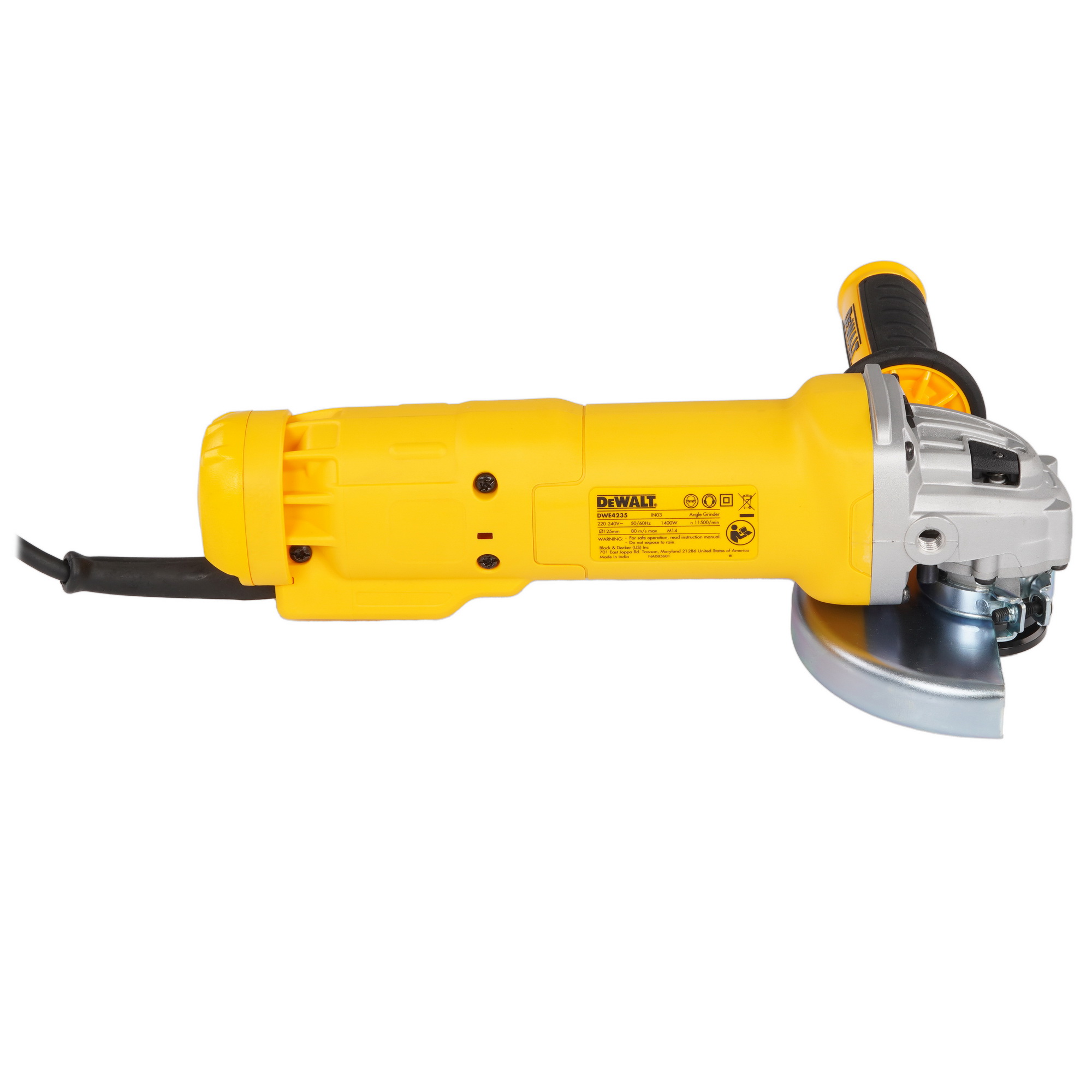 Углошлифовальная машина (УШМ) DeWalt DWE4235-IN 5496688 STDN-0034553 - Вид №3