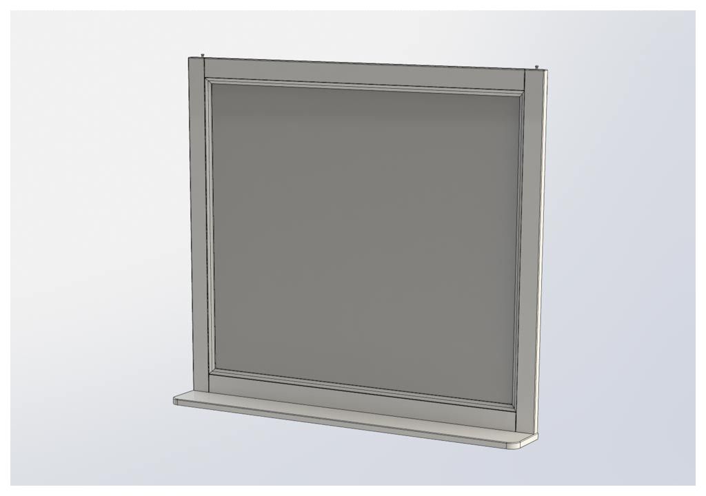 Зеркало Aquanet Бостон М 100 белый 00209674 - Вид №7