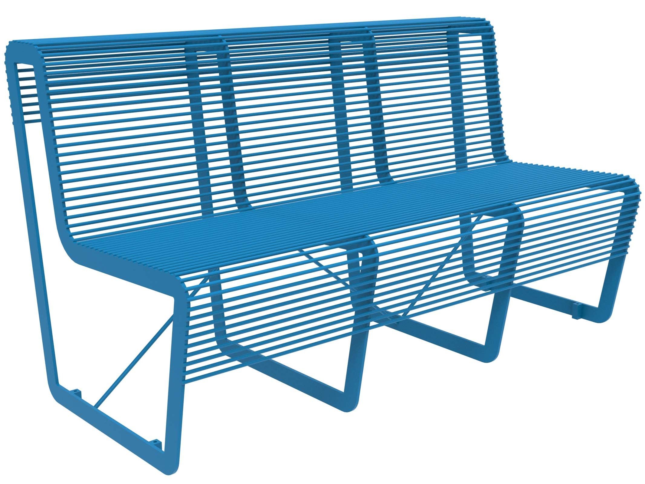 Оцинкованная стальная скамья со спинкой Lazzari Light ARCH-00099033 - Вид №29