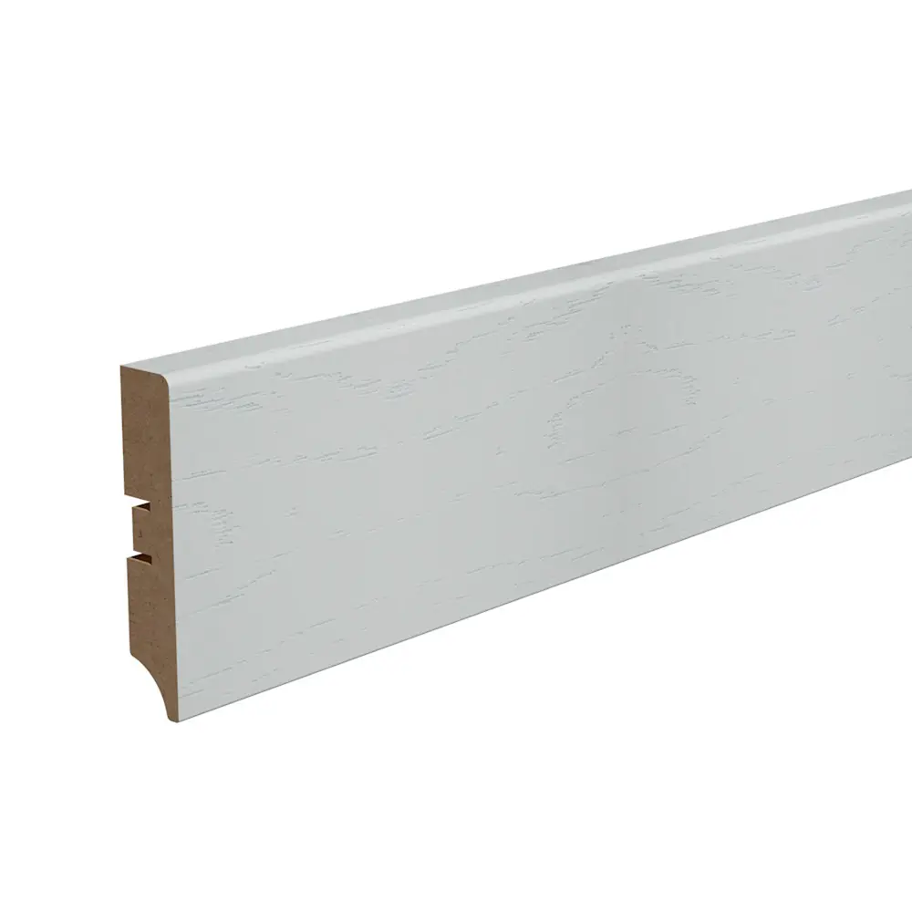 Плинтус напольный КП-202-80 МДФ 16 мм 2.05 м цвет пломбир КРОНОПРОФИЛЬ STLM-2170351