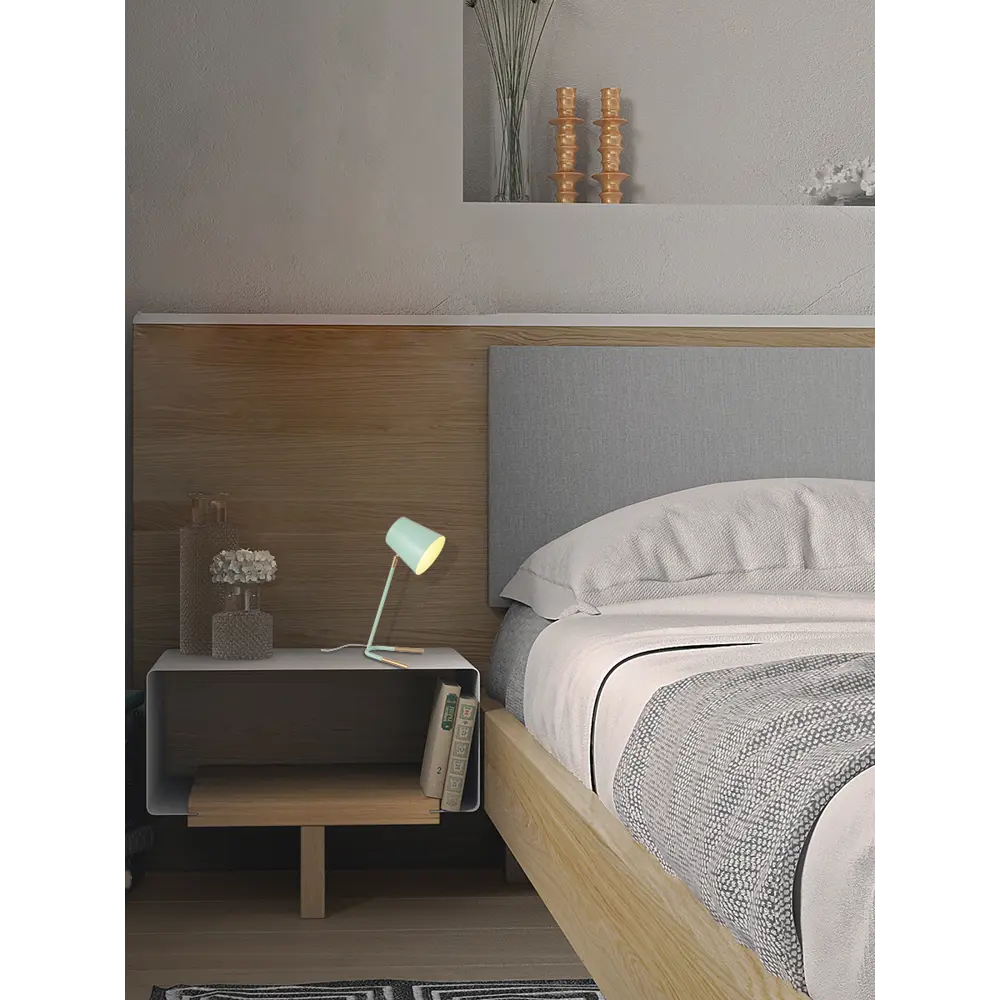 Настольная лампа Skora Green L1159P, цвет бирюзовый LAMPLANDIA STLM-2092322 - Вид №8