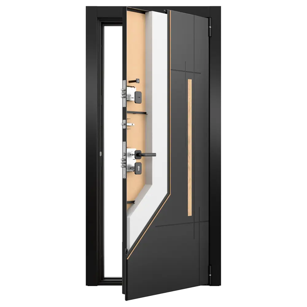 Дверь входная металлическая Блэк Скейп 86x205 см правая шелк белый TOREX STLM-2156424 - Вид №13