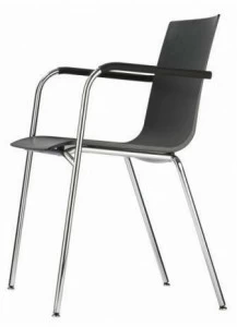 Thonet Штабелируемый пластиковый стул с подлокотниками S 160