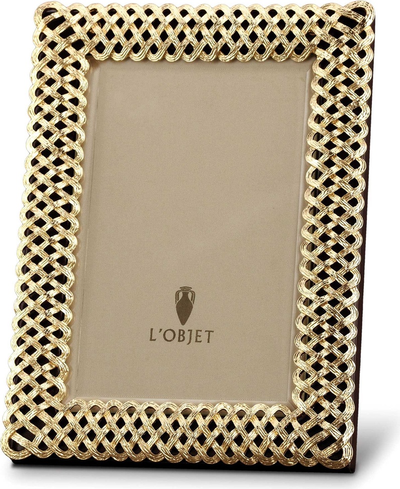 10591827 L’Objet Фоторамка 13x18см "Плетение" (позолота) п/к Латунь 