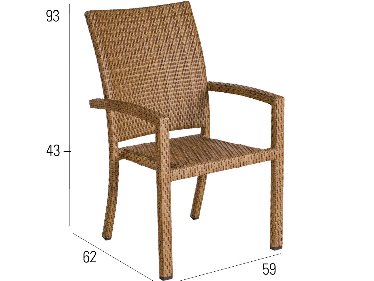 98.00.0875 Обеденный набор табак Bellini 13 шт. - в том числе 6 кресел Bellini, 6 подушек для сидений (цвет на ваш выбор), 1 табак Bellini 90 × 90 Mbm  - Вид №1