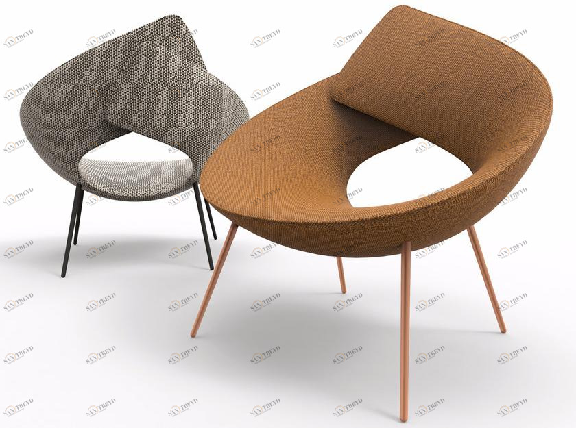 Bonaldo Кресло с тканевой обивкой sun-id-1421715