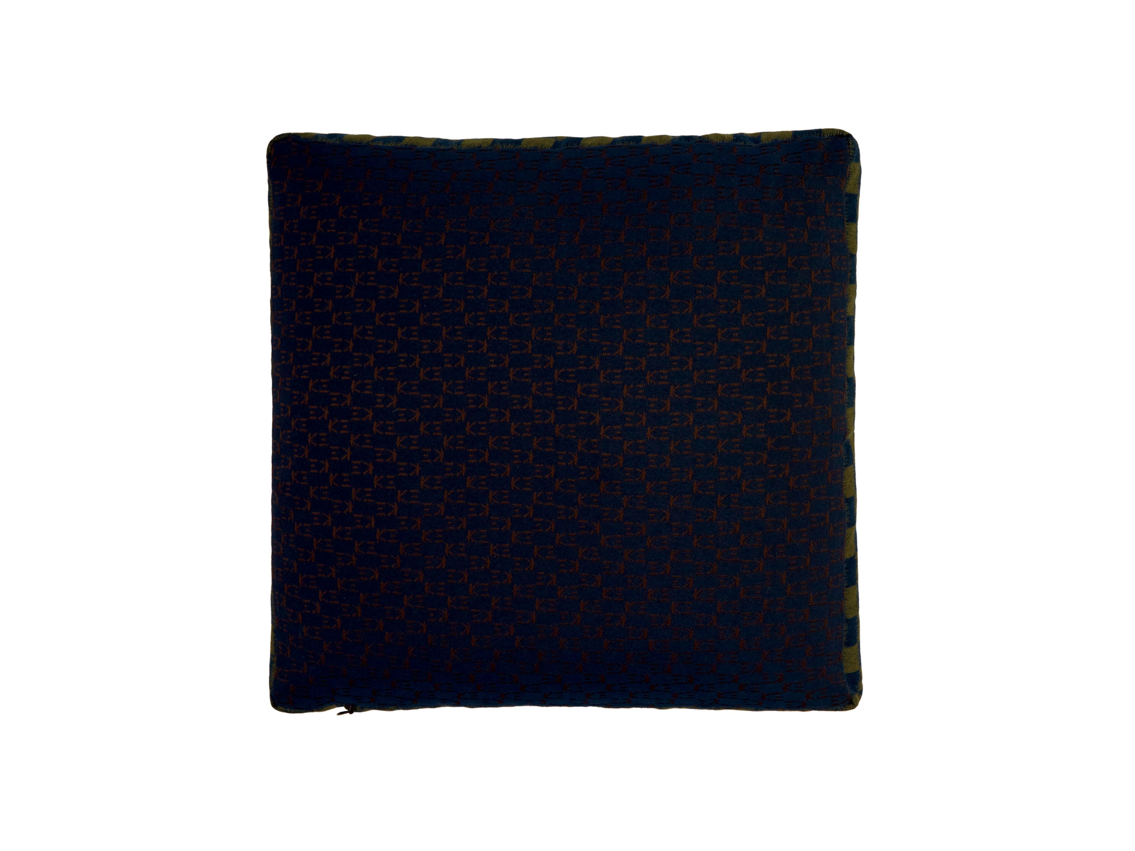 Квадратная подушка с цветочным рисунком K-3 Shogun Blue ARCH-00112422 - Вид №2