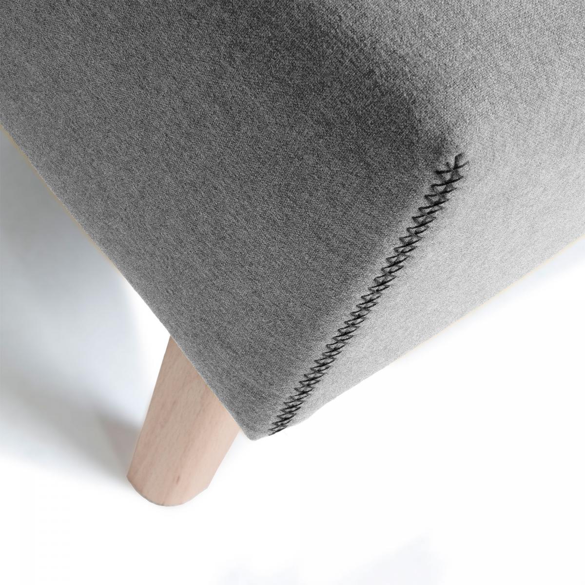 053352 Банкетка серая La Forma Lydia  - Вид №4