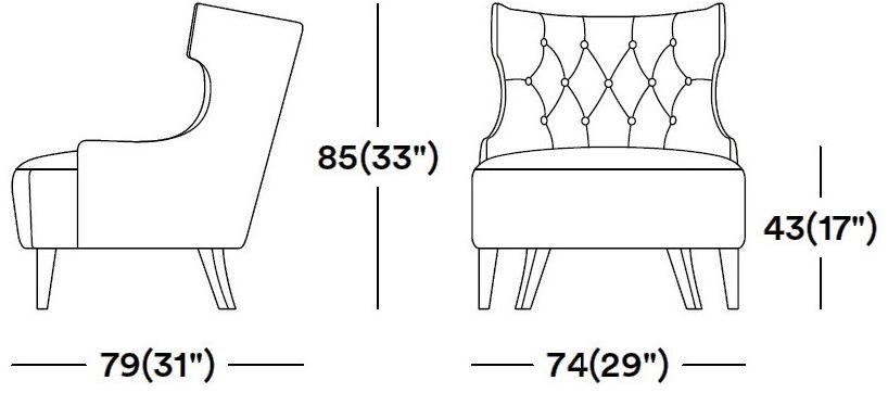 Tirolo Стеганое кожаное кресло с подлокотниками Devon 049 p - Вид №4