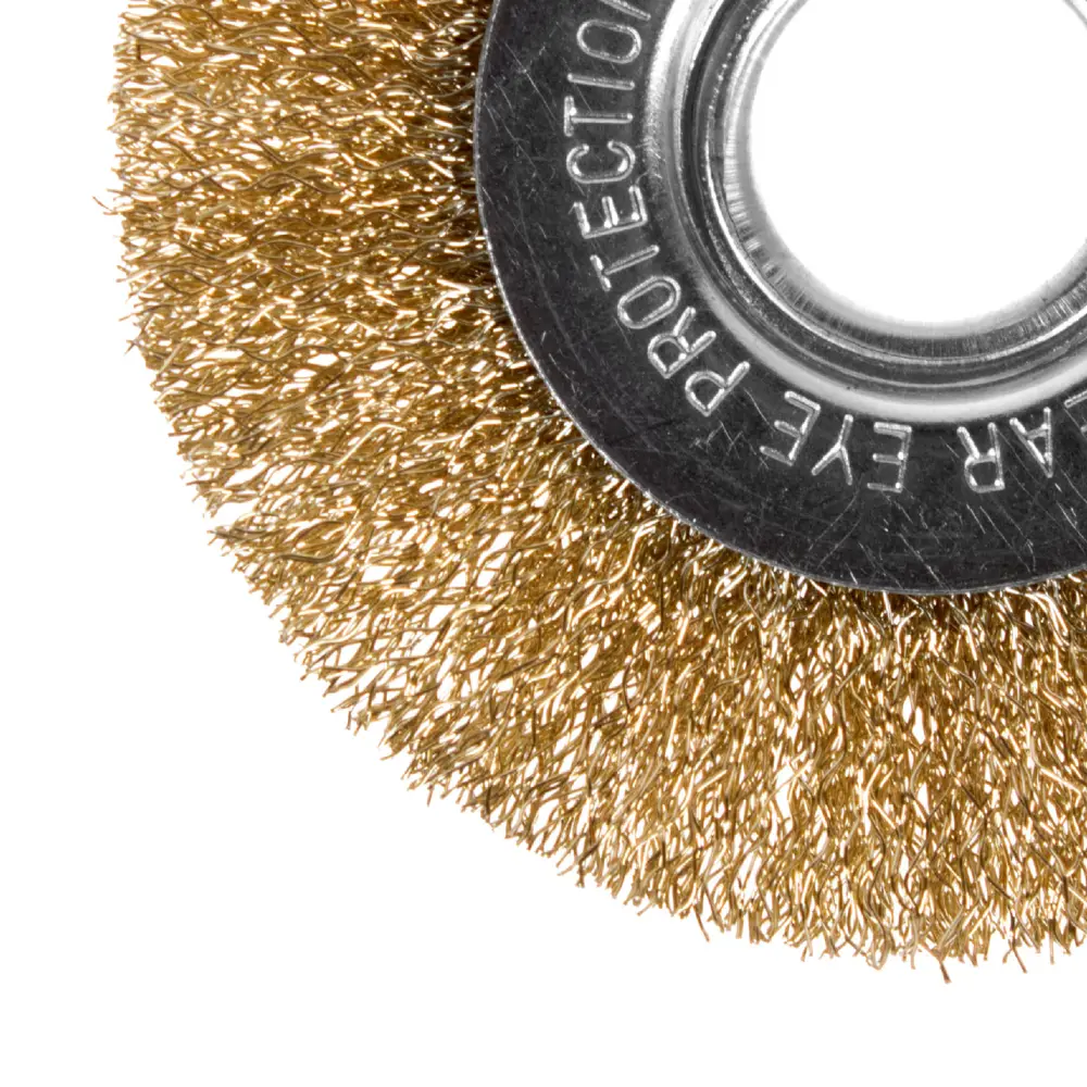 Латунная дисковая щётка Dexter для УШМ 100 мм - бережная зачистка поверхностей 17409945 STLM-0008097 - Вид №2
