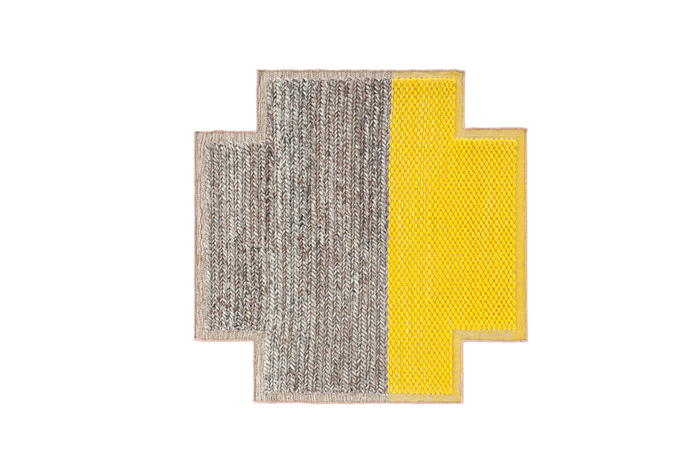 070812 Ковер Plait Yellow 160х160 GAN Mangas Space  - Вид №3