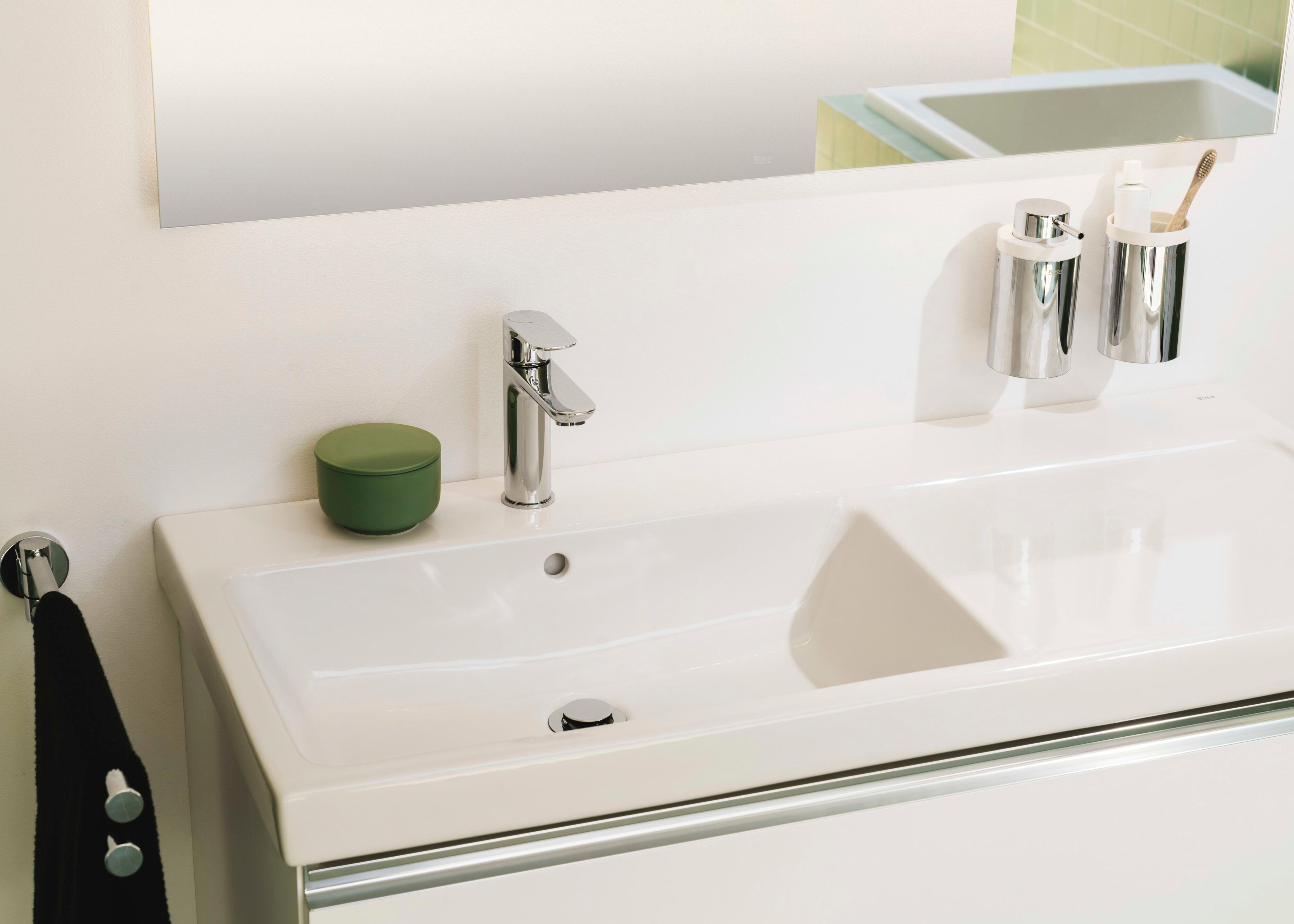 Прямоугольное зеркало со встроенным настенным освещением Roca EIDOS 8123 ARCH-00032296 - Вид №9