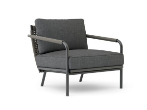 Алюминиевое мягкое садовое кресло с подлокотниками