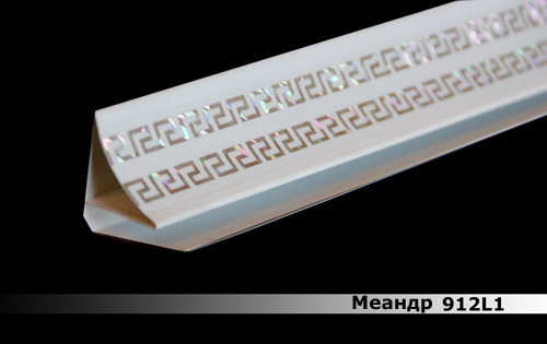 Потолочный плинтус Меандр 912L1 софитто 40мм DEKOR PANEL DP283