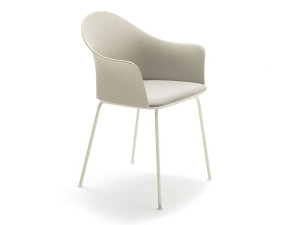 Пластиковый стул с мягким сиденьем