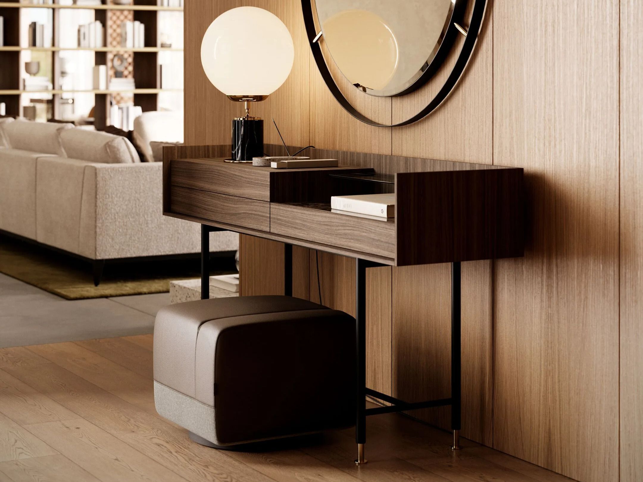 Прямоугольная консоль с ящиками Laskasas Essence ARCH-00147244 - Вид №4