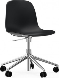 606042 Кресло Swivel 5W Gaslift Alu Black Normann Copenhagen Form