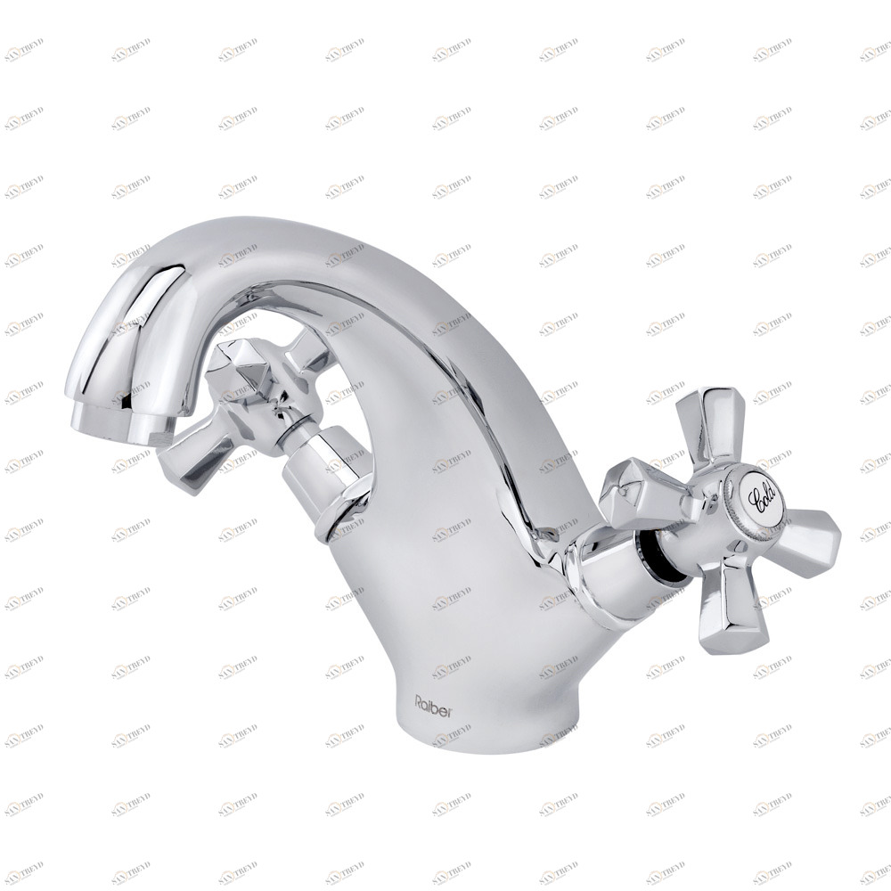 Смеситель для раковины Raiber Ventis R7001 с двумя рукоятками R7001 Santreyd 
