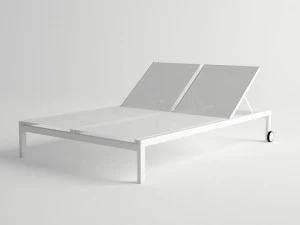 10Deka Алюминиевая регулируемая двуспальная садовая кушетка Milos