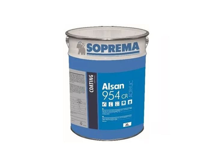 Высокоотражающая защитная краска на водной основе Soprema Alsan ARCH-00134356
