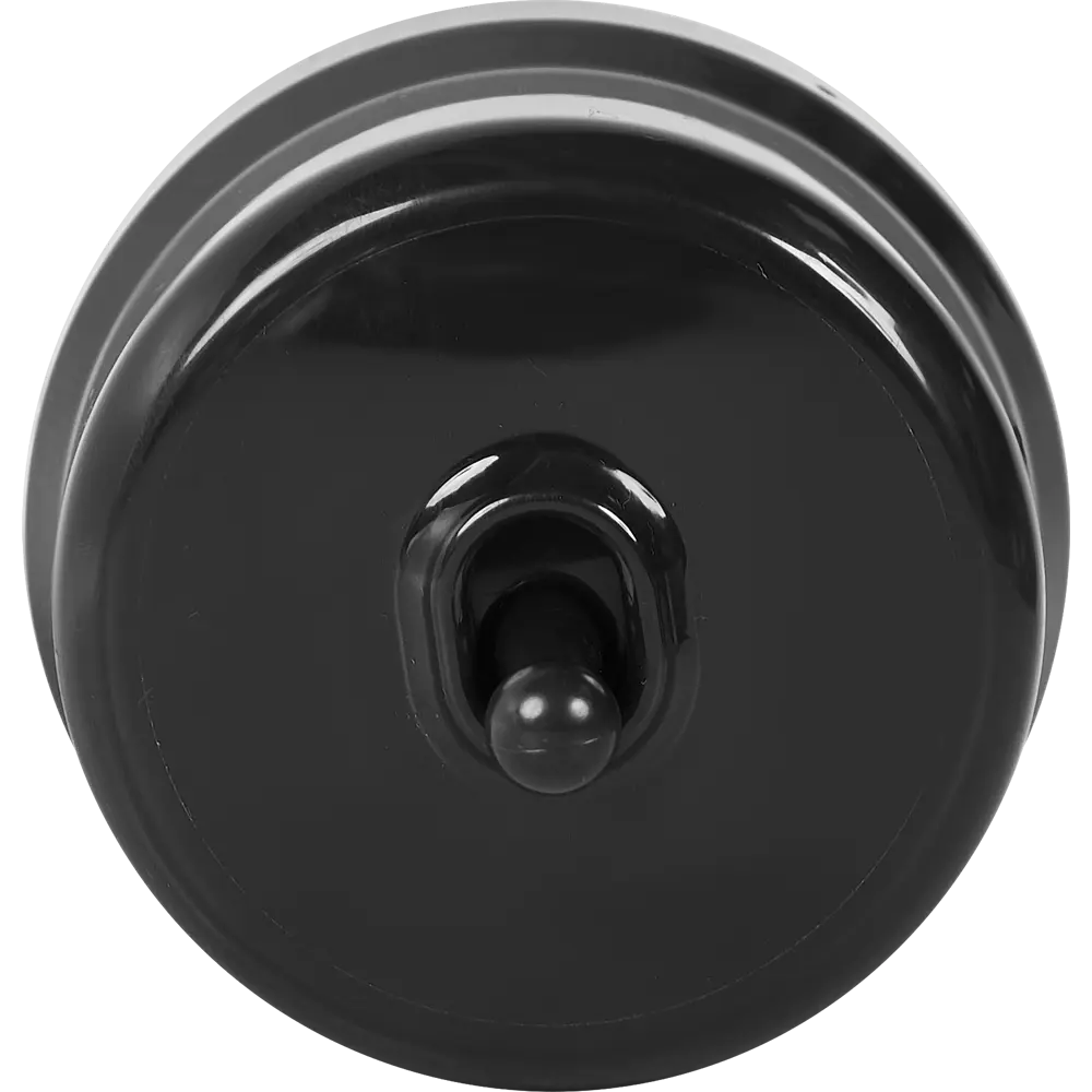 Выключатель Electraline одноклавишный в глянцевом коричневом исполнении 84229206 Лофт STLM-0047238 - Вид №1