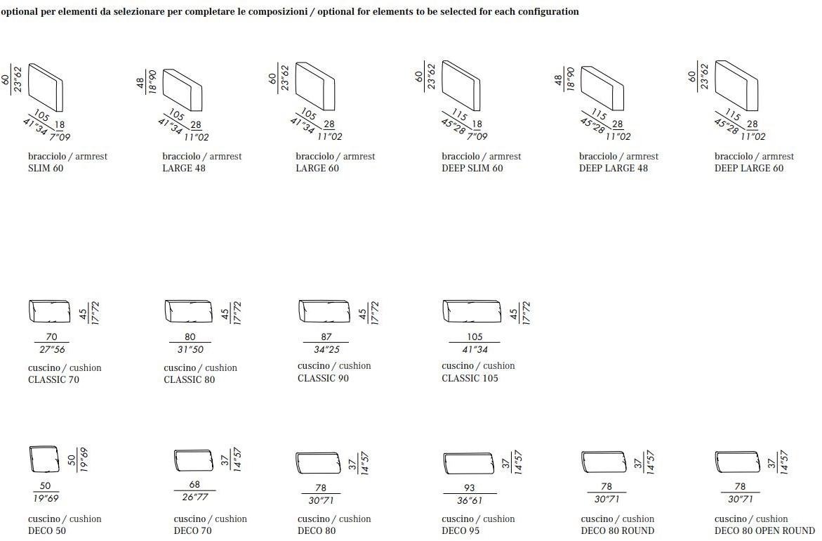 Meridiani Изогнутый диван со съемным чехлом из ткани Harold sun-id-1415477 - Вид №12