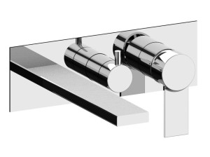 Настенный смеситель для ванны с 3 отверстиями и переключателем