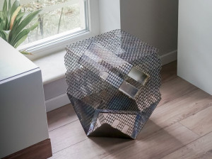 Стул / журнальный столик из нержавеющей стали