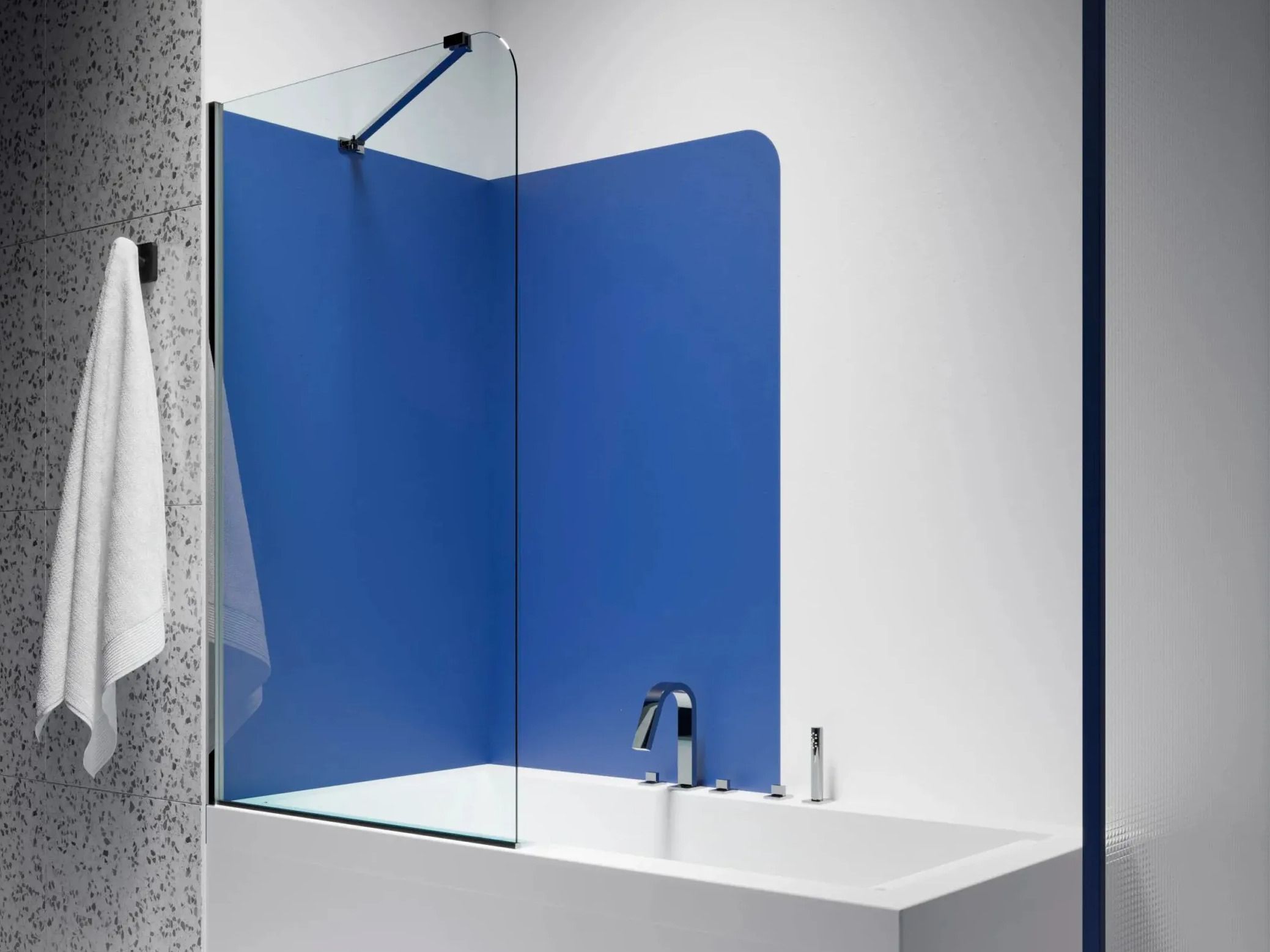 Алюминиевая и стеклянная фиксированная стена ванны TAMANACO TSV50 ARCH-00075827