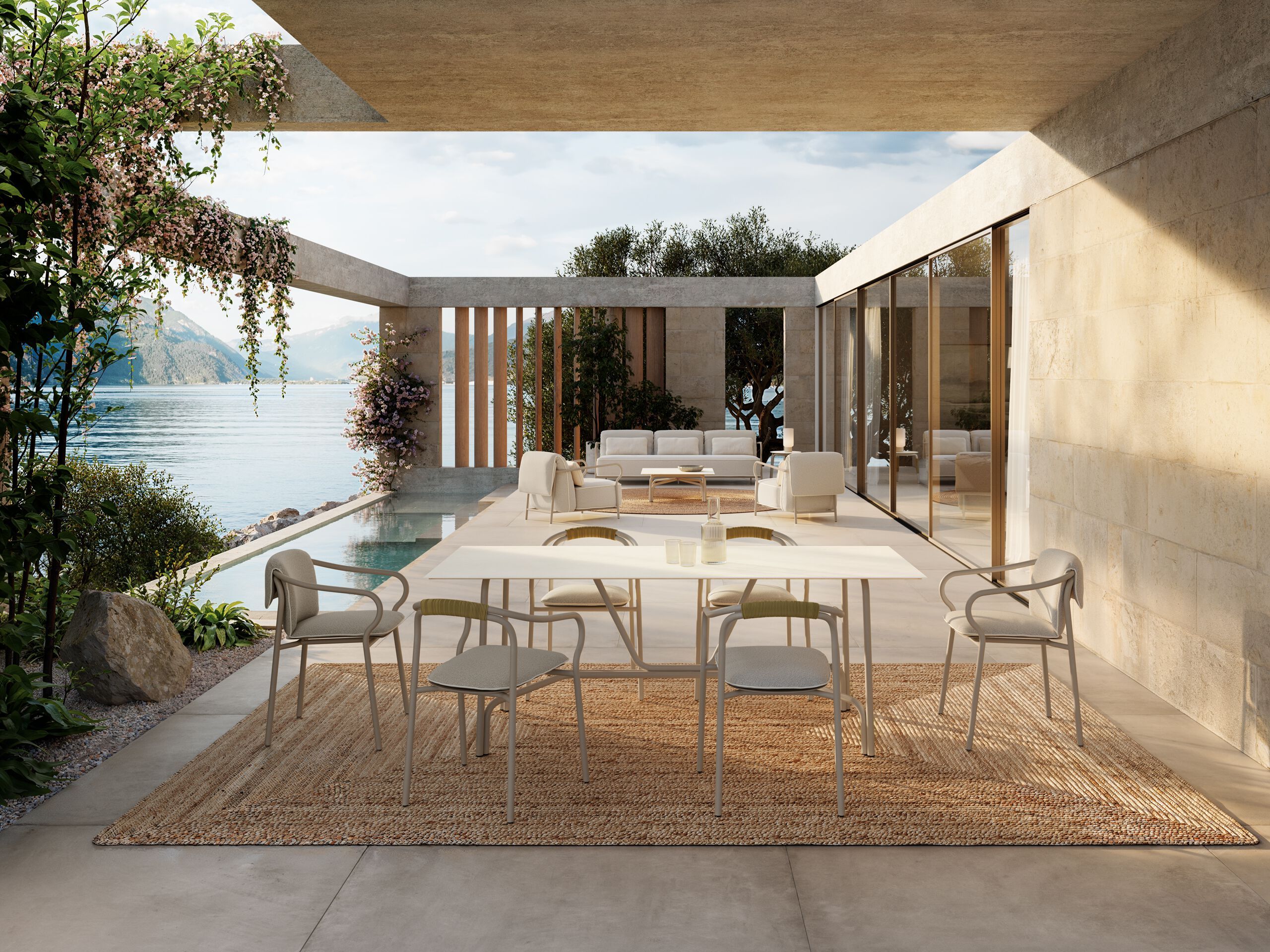 Алюминиевый садовый стул с подлокотниками Unopiù Salò ARCH-00150231 - Вид №13