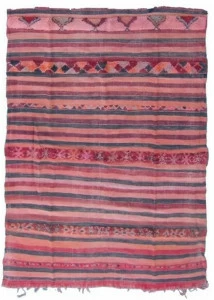 AFOLKI Ковер из шерсти в прямоугольную полоску Kilim Ta55be