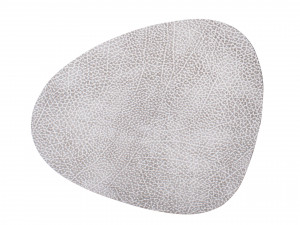 98931 HIPPO white-grey подстановочная салфетка фигурная 37x44 см, толщина 1,6 мм;LIND DNA