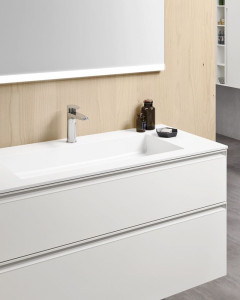 Одноместный подвесной умывальник с ящиками