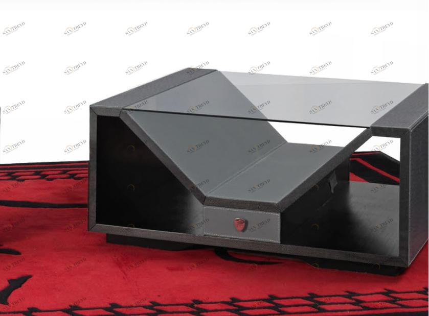 Tonino Lamborghini Casa Низкий квадратный кожаный журнальный столик Long beach sun-id-1462851