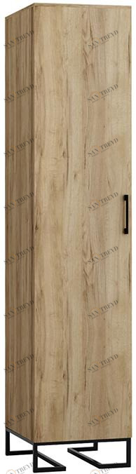 1692 Шкаф одностворчатый Loft 60 см Дуб Натур R-HOME 4009292h_Натур