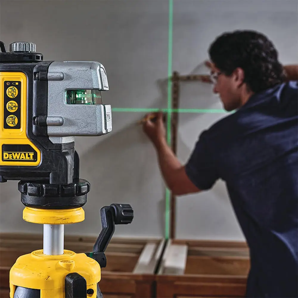 Уровень лазерный Dewalt DW089CG-XJ зеленый луч, дальность до 20 м 91762477 STLM-2067386  - Вид №3