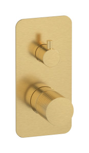 Встроенный смеситель для душа с двухходовым дивертером WE ARE IB ga310os Brushed Gold Gatsby