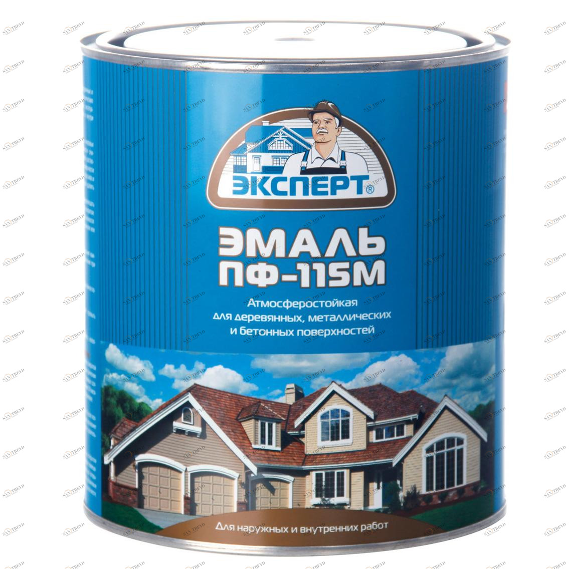 Эмаль ПФ-115М Эксперт синяя глянцевая 1,8кг 6007