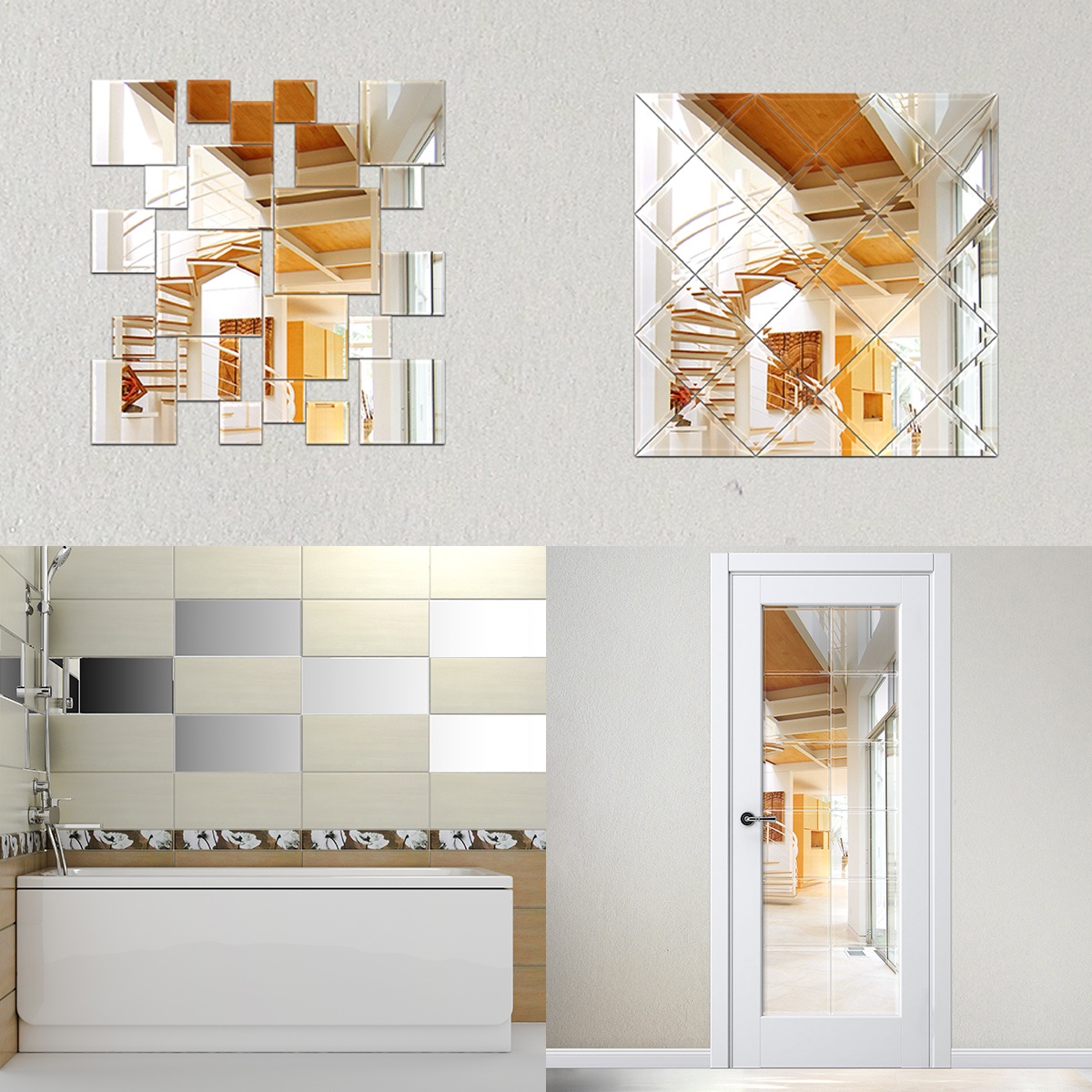 BY 1403 Зеркальная плитка со шлифованной кромкой EVOFORM Reflective - Вид №1