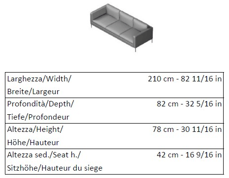 La Cividina 3-х местный диван контрактный Anytime sun-id-1434153 - Вид №6