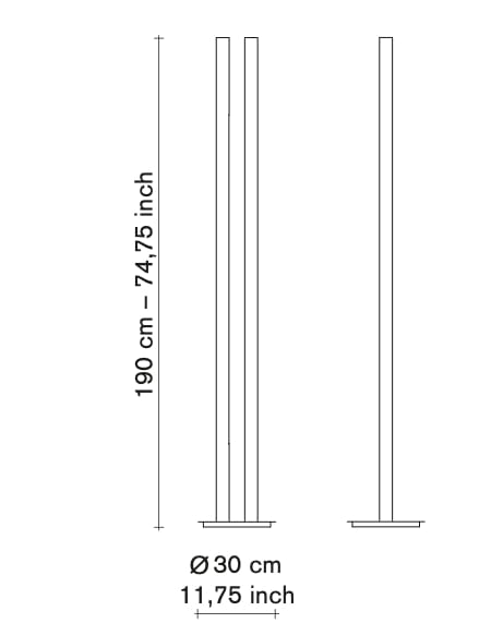 Алюминиевый светодиодный торшер valerie_objects L1 ARCH-00037937 - Вид №10