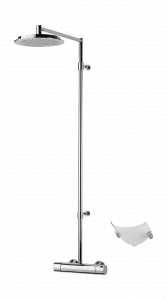 Oras 2890U Смеситель с верхним душем rain shower 2890U Cubista Хром